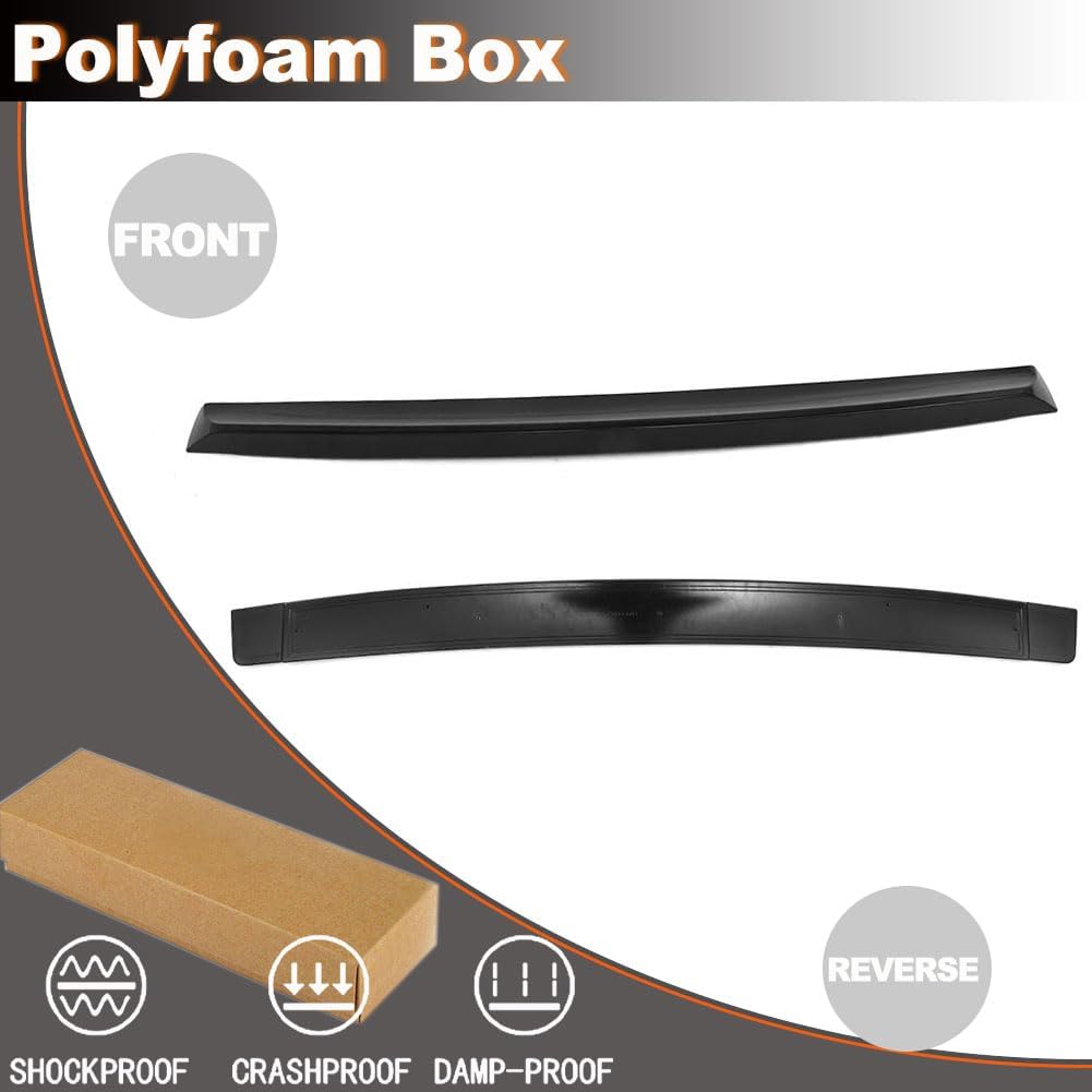 Trunk Spoiler fits for Dodge Challenger 2008-2014 Factory ABS Rear Trunk Boot Spoiler Wing Lip (Prime Black)
