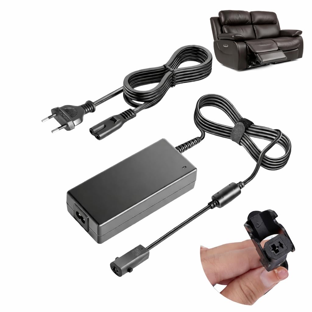 Universal Power Recliner Power Supply, 2-Pin 29V AC/DC (1.5-2Amp) Adapter, 100-240V Input Switching Transformer for Power Recliner/Lift Chair/Electric Sofa/Couch/Standing Desk (Pack of 1 Piece)-image-32