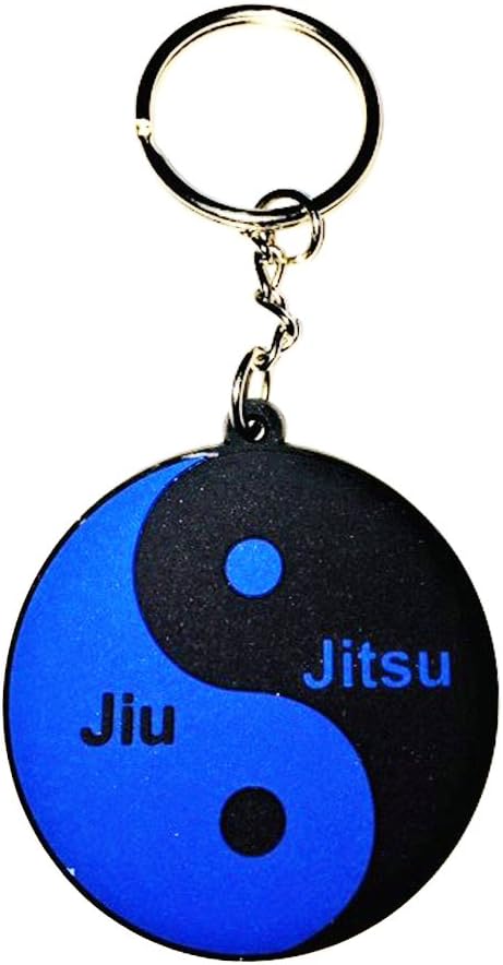 Jiu Jitsu Blue Belt Yin Yang Key Chain