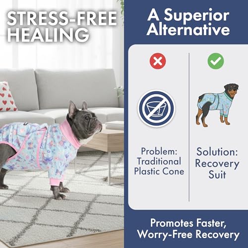 Image of Spark Paws Dog Recovery Suit - Surgical Onesie After Surgery, Male & Female