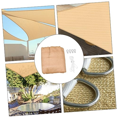 Toldo triangular impermeable que frena los rayos UV para una terraza fresca 2