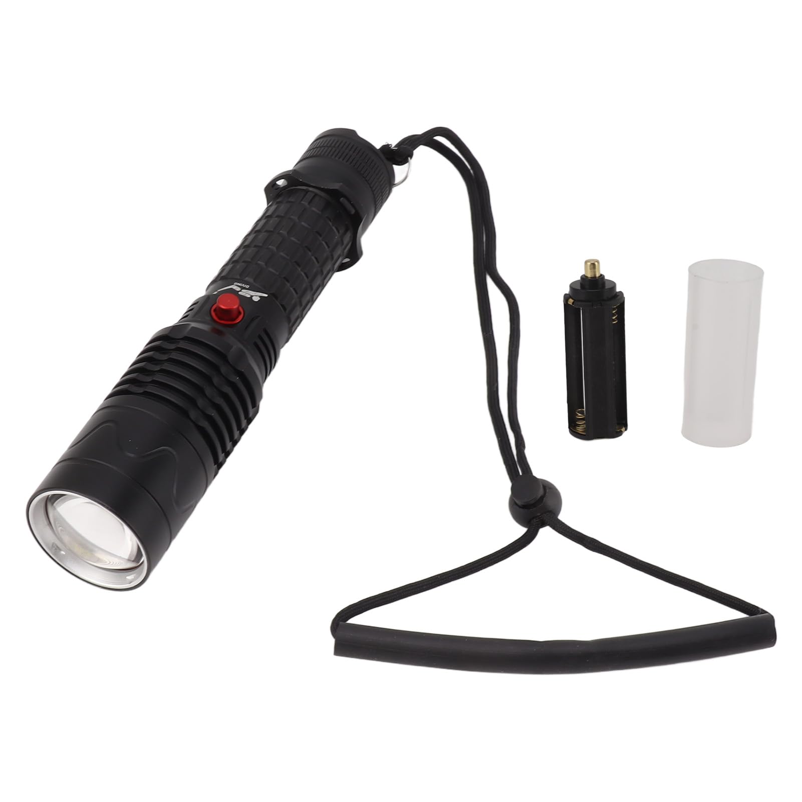 Torcia Subacquea da 5000LM, Luce Subacquea Impermeabile IPX8, Torcia Subacquea Antiurto, Torcia Subacquea a LED con 3 modalità for Sott'Acqua, Interruttore Laterale Magnetico