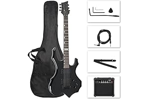 Ktaxon Flame Design Electric Guitar for Beginners Comes with 20W Electric Guitar Amp