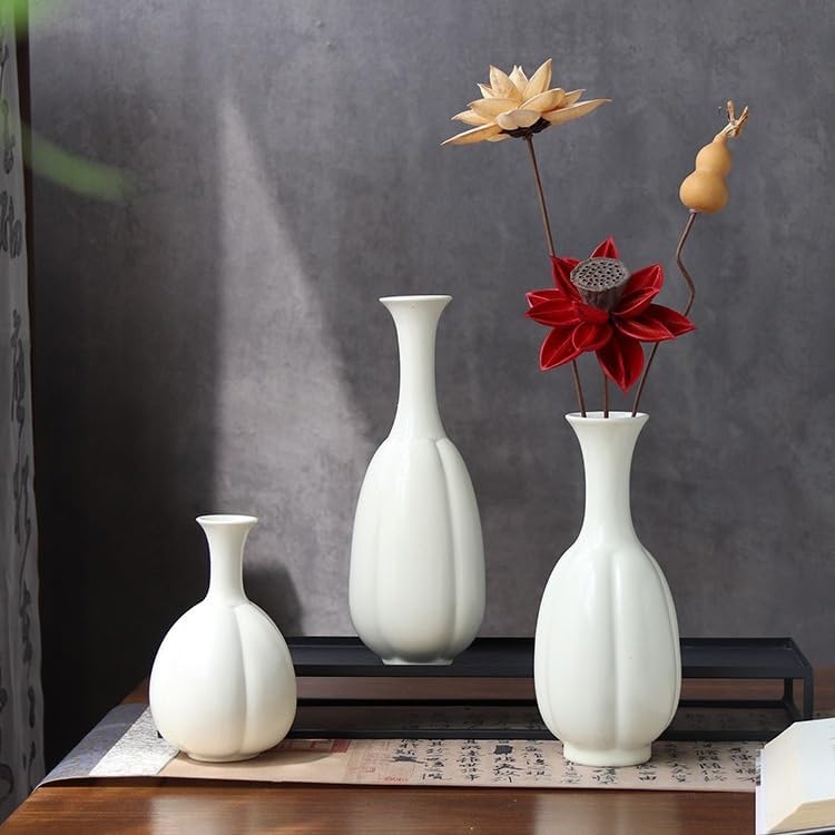Vaso per Fiori Nuovo Stile Cinese Arredamento per la casa Sala da tè Disposizione dei Fiori Zen Vaso in Ceramica Arredamento Moderno per la casa