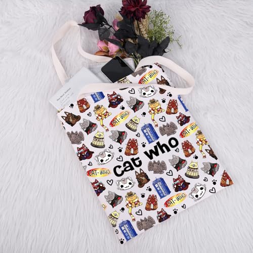 Sac en toile Dr Who avec anses renforcées et impression graphique durable - 5