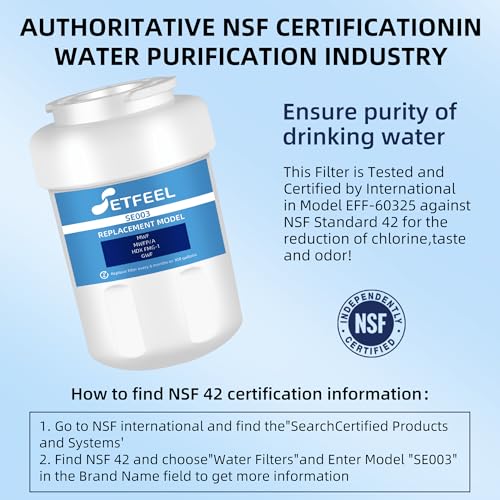 Mwfp Water Filter Replacement for GE Profile MWF, Hdx Fmg-1 Mwfa, Gwf, Mfw, Gemwf, 197D6321P006, 46-9991, 469991, Gse25gshecss, Gse25hmhbhes, Mwfp3pk for GE Monogram Water Filter, 3-pack - Thumbnail 2