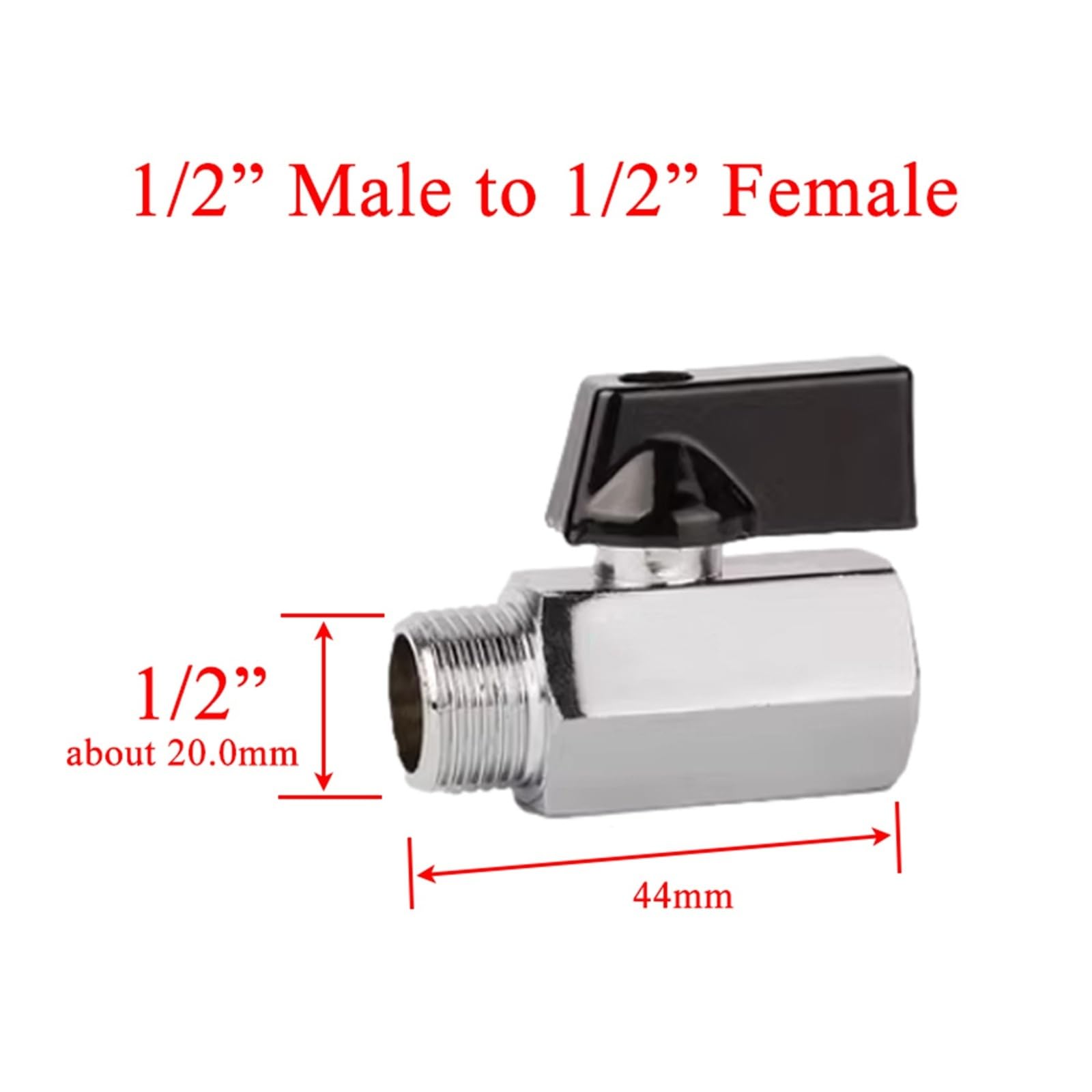 Pneumatyczna mini zawór kulowy 1/8" 1/4" 3/8" 1/2" G prosty gwint NPT męski do żeński kompresor wody olej do gazu Shut Off Valve (męski do żeńskiego 04, G)