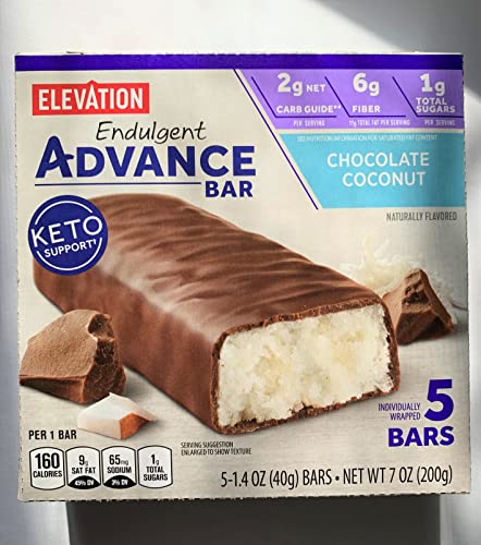 Millville Elevation Advanced Carb Conscious Better for You Chocolate Coconut Endulgent Bars - 5 ct.