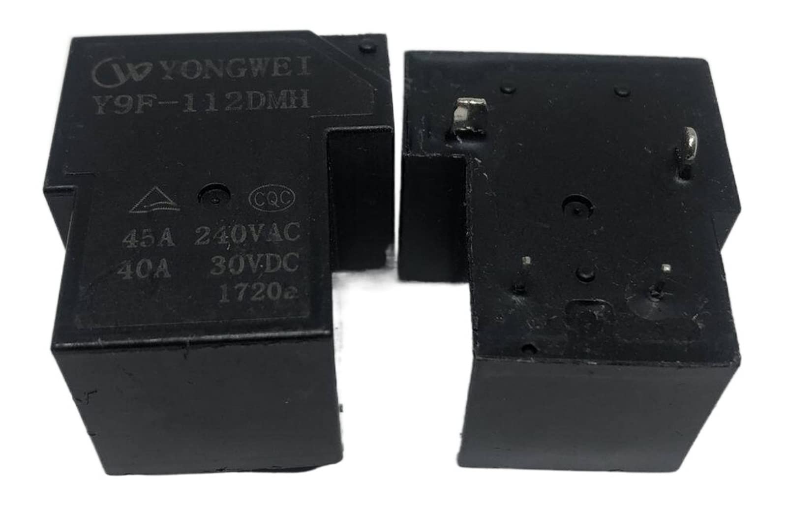 Relé Y9F-112DMH de 4 pines usado para sustitución de componentes eléctricos