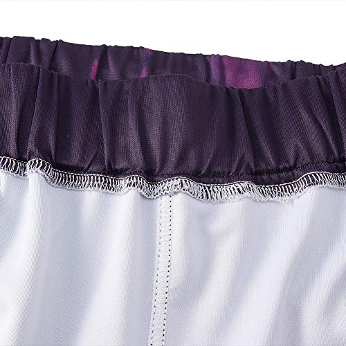 RAISEVERN Unisex Jogger Pants Flame Sweatpants Sportswear Black&Purple Gym Trousers with Pocket for Men &Women - Thumbnail 4