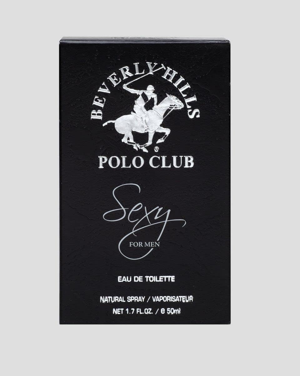 Beverly Hills Polo Club SEXY Eau De Toilette for Men | Alluring Floral Scent Spray | Travel Size 1.7 fl oz (50 ml)