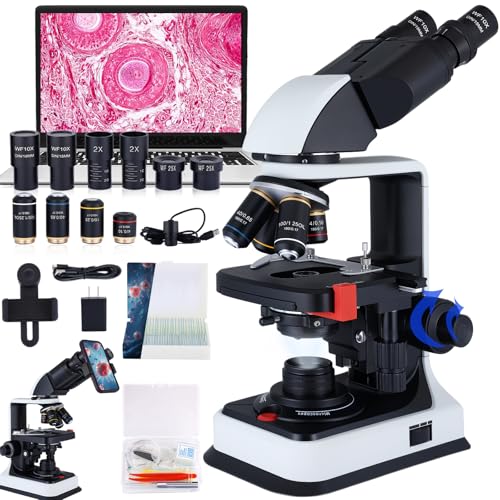 Binocular Microscope with WF eyepieces and LED illumination