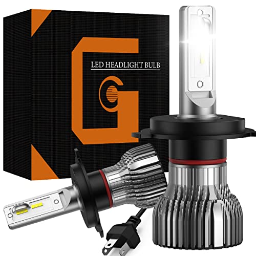 YPSNH Bombillas H4 LED Coche 12V 6500K Luces Blancas Lámpara IP65 Impermeable CSP Chip lámpara de repuesto para lámparas halógenas de haz alto o bajo para coche Cover