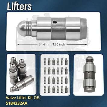 3.6L Camshaft Timing Chain Kit Lifter Rocker Arm for Jeep 2005-2012
