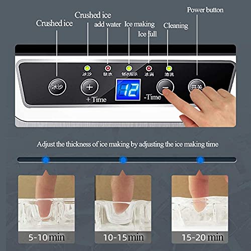 Máquina automática portátil para fabricar hielo eléctrico miniatura 6