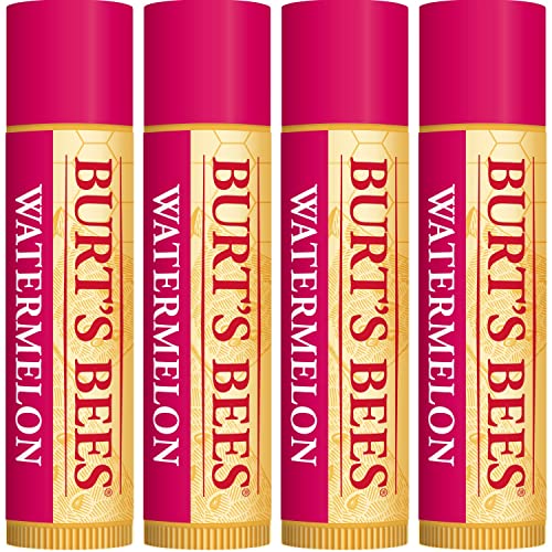 Burt's Bees 100% Natural Origin Moisturizing Lip Balm, Watermelon, 4 Tubes - image 5