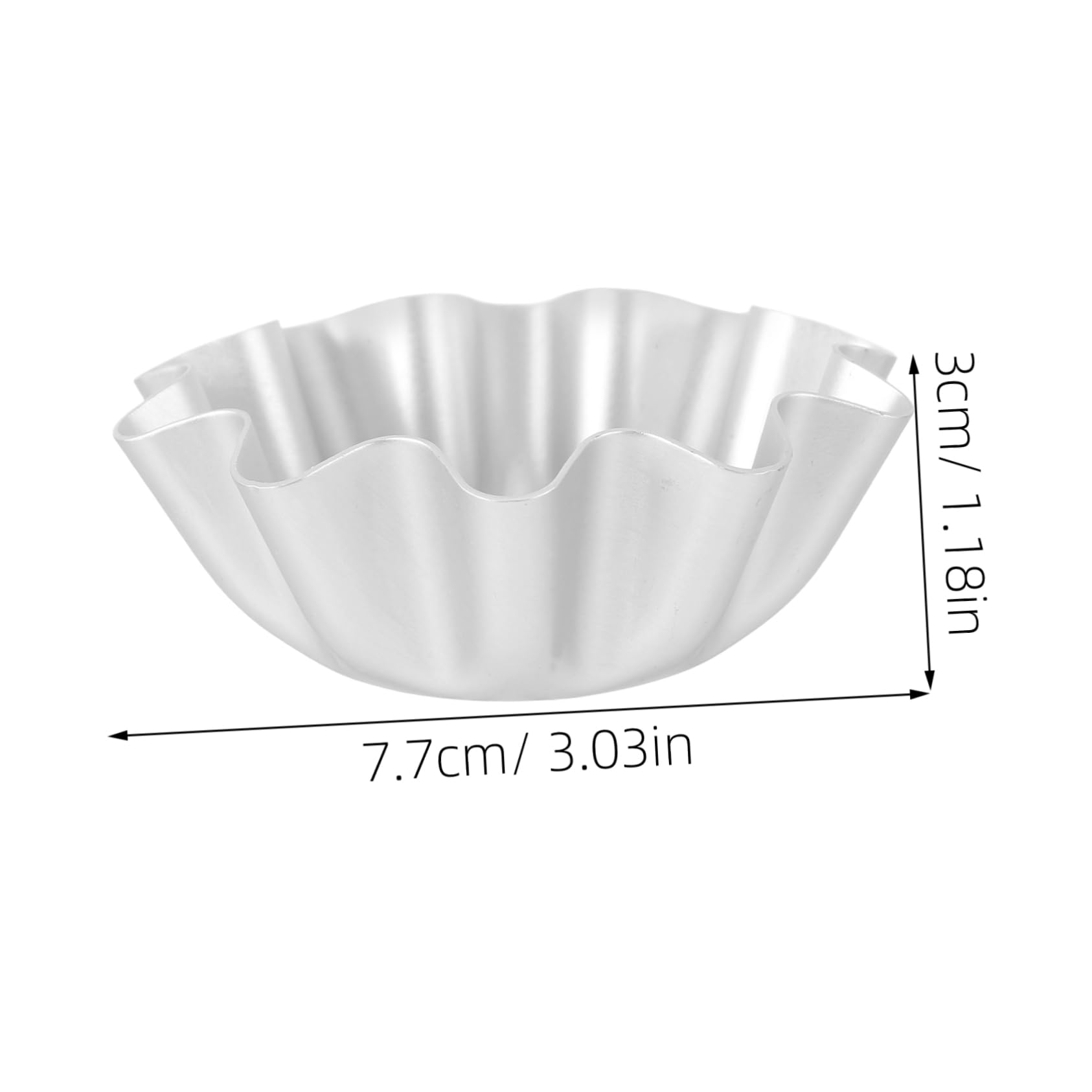 Luxshiny 6Pcs Non Stick Egg Tart Molds High Temperature Baking Trays for Pies Cupcakes and Desserts Tartlet Baking Tools