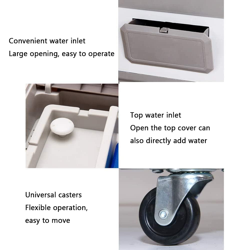 Refrigerador de aire industrial evaporativo - Refrigerador de pantano oscilante de 120° para uso interno y externo, volumen de aire 23000 m³/h, 3 velocidades de aire - Unidad de refrigeración portátil