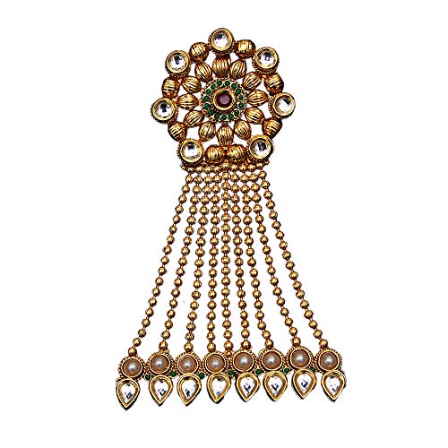 Joyas de chapado en oro-cobre con esmeralda y rubí para lucir elegante