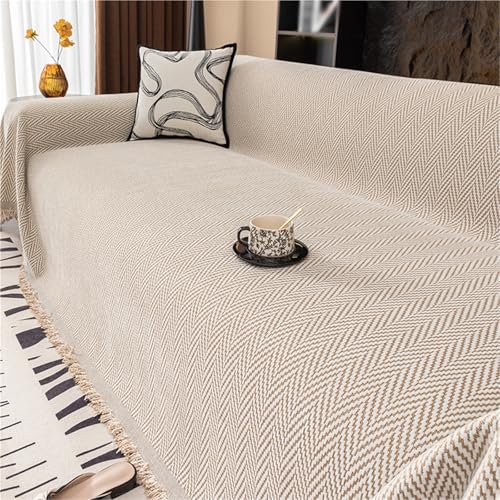 FDDYA Jarapas for Sofas,Colcha Multiusos Sofá,Manta Foulard, Cubrecama, Cubresofá,para Sofás, Camas(Brown,180x200cm)