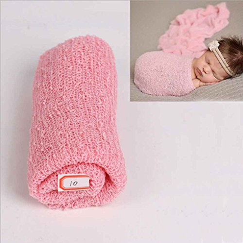 De baby Fotografie Props Deken foto Wraps Stretch Knit Wrap baby inbakeren Pasgeboren Photo Wraps Hangmat Swaddling… - Afbeelding 6