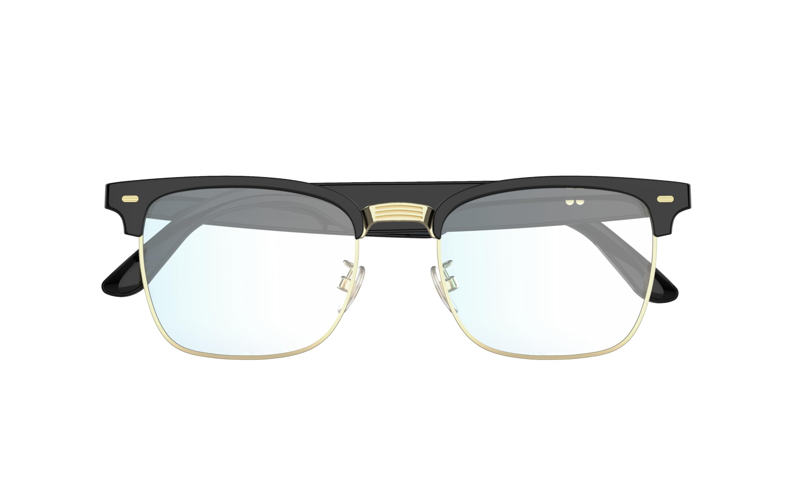 GVTCO Smart Glasses with Bluetooth Connection and Voice Control for Men and Wowen (Black Gold)