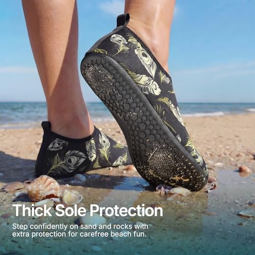 Image of Water Shoes for Women Men Quick-Dry Aqua Socks Swim Beach Outfits Barefoot | Yoga Exercise Wear Sport Accessories Pool Camping Must Haves River Hiking Youth Adult