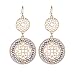 SunIfSnow Retro Golden Hollow Out Flower Beads Big and Small Ear-ring