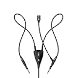 Boom Mic | Omnidirectional Clear Audio Plug-and-Play Boom Microphone | for Gaming and Remote Work | 3.5mm Male to Dual TS Mono 3.5mm Male Connector Plug | Cable Length 2.50m/8.2ft