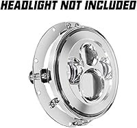 Vista 3 de Soporte de montaje para faro redondo de 7 pulgadas para montaje de faro de Harley Davidson