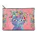 Studio Oh! Large Zippered Pouch Available in 8 Designs, Eli Halpin Bunny Friends