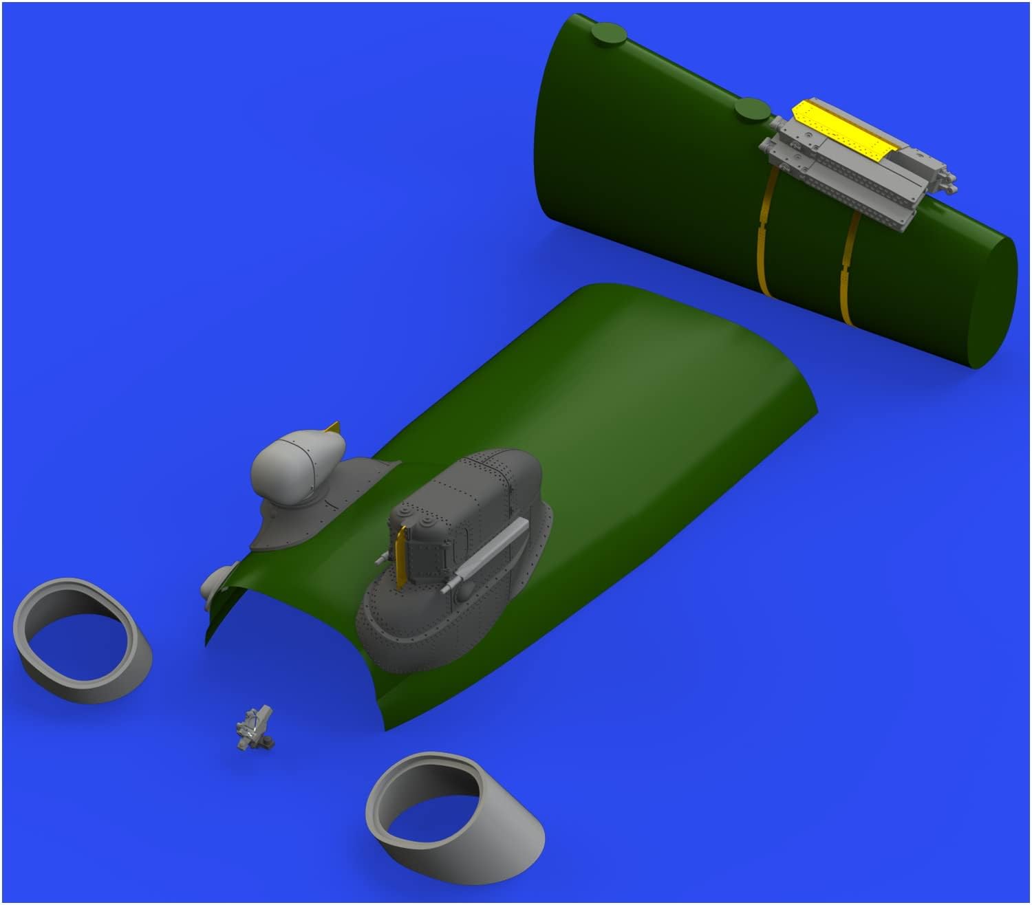 Eduard EDU648730 1/48 Brass Mill Mi-24D Hind D Modification Set (For Zubezda) Plastic Model Parts