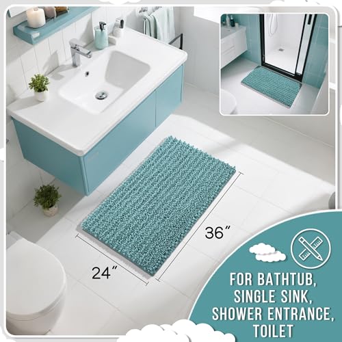 image for Yimobra Large Bathroom Rugs Non Slip Washable 36x24 Inch - Ultra Soft 