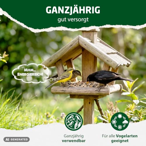 Eggersmann volaris Vogelfutter Wildvögel ganzjährig | 3 kg Fettkörner