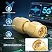 Anina 10 Pack SMA Adapters Kit Female/Male RF Connectors for 5G/ WiFi Antenna, Test Equipment, CB/Amateur/Ham Radio Antenna, Gold-Plated