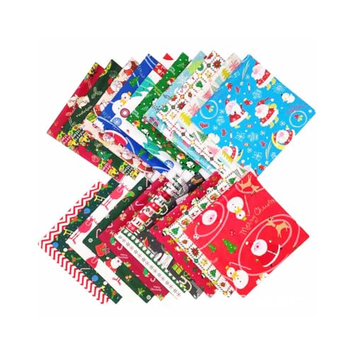 Tissu en coton motif de Noël de qualité supérieure pour ouvrages de mercerie fine