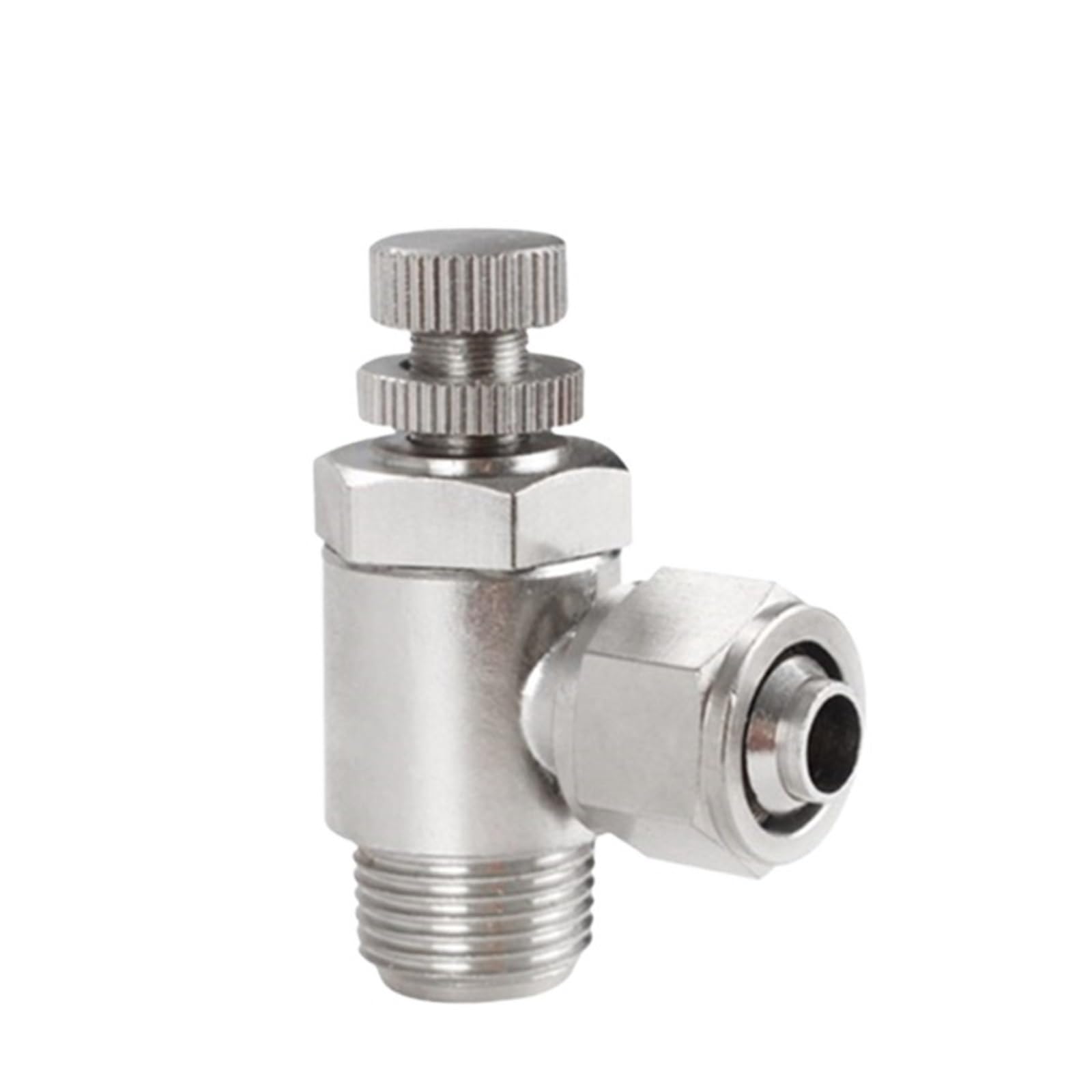 Yjcebgped Sl8-02 Quick Turn Rotary Throttle Valve Sl Pneumatic Quick Connection Speed Valve Flow Control Valve Sl6 Sl8 Sl10 Sl12 M5(Sl8-02)