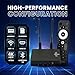 UGOOS AM9 64-Bit Android Media Player, 4K HDR TV Box with Bluetooth Remote, Amlogic S905X5 Quad-Core, 4 GB RAM, 64 GB Storage, Wi-Fi 6, Bluetooth 5.2, HDMI 2.0, Upgraded Version of AM6B Plus