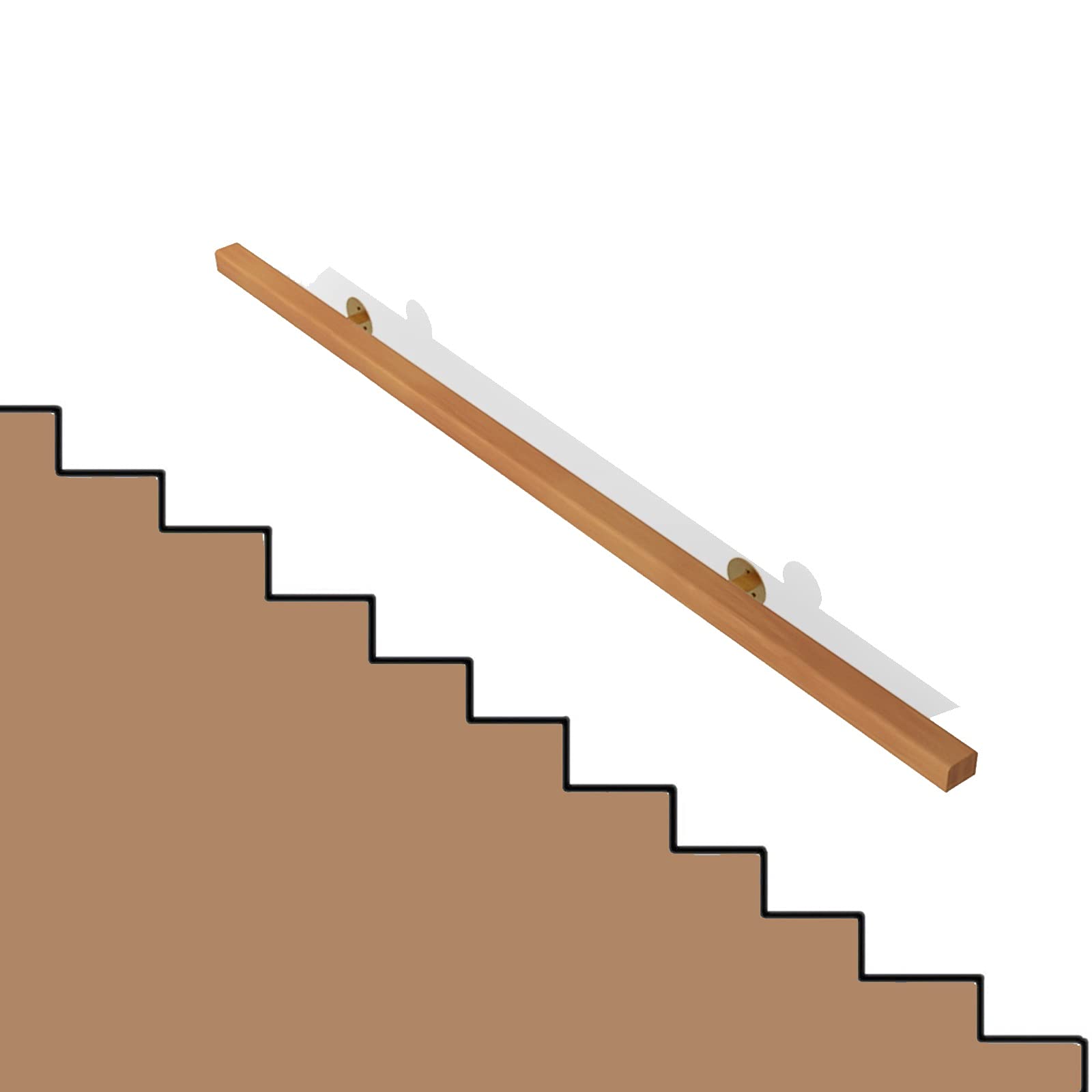 Main courante bois anti-dérapante : évitez les chutes dans l'escalier intérieur