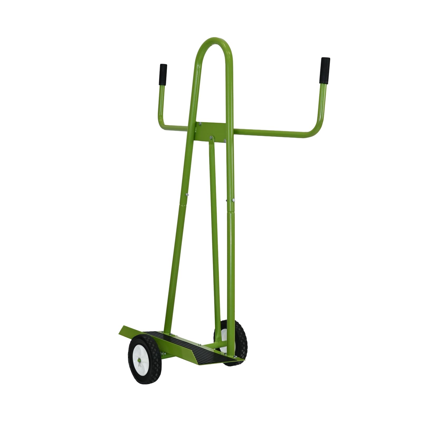 TRUTZHOLM Plattenwagen Stahl pulverbesichtet rostfrei Tragkraft 300 kg Aufstellbreite 18 cm Aufstellhöhe 128 cm pannensichere Vollgummiräder Plattentransportwagen Transportwagen Plattenkarren in Grün