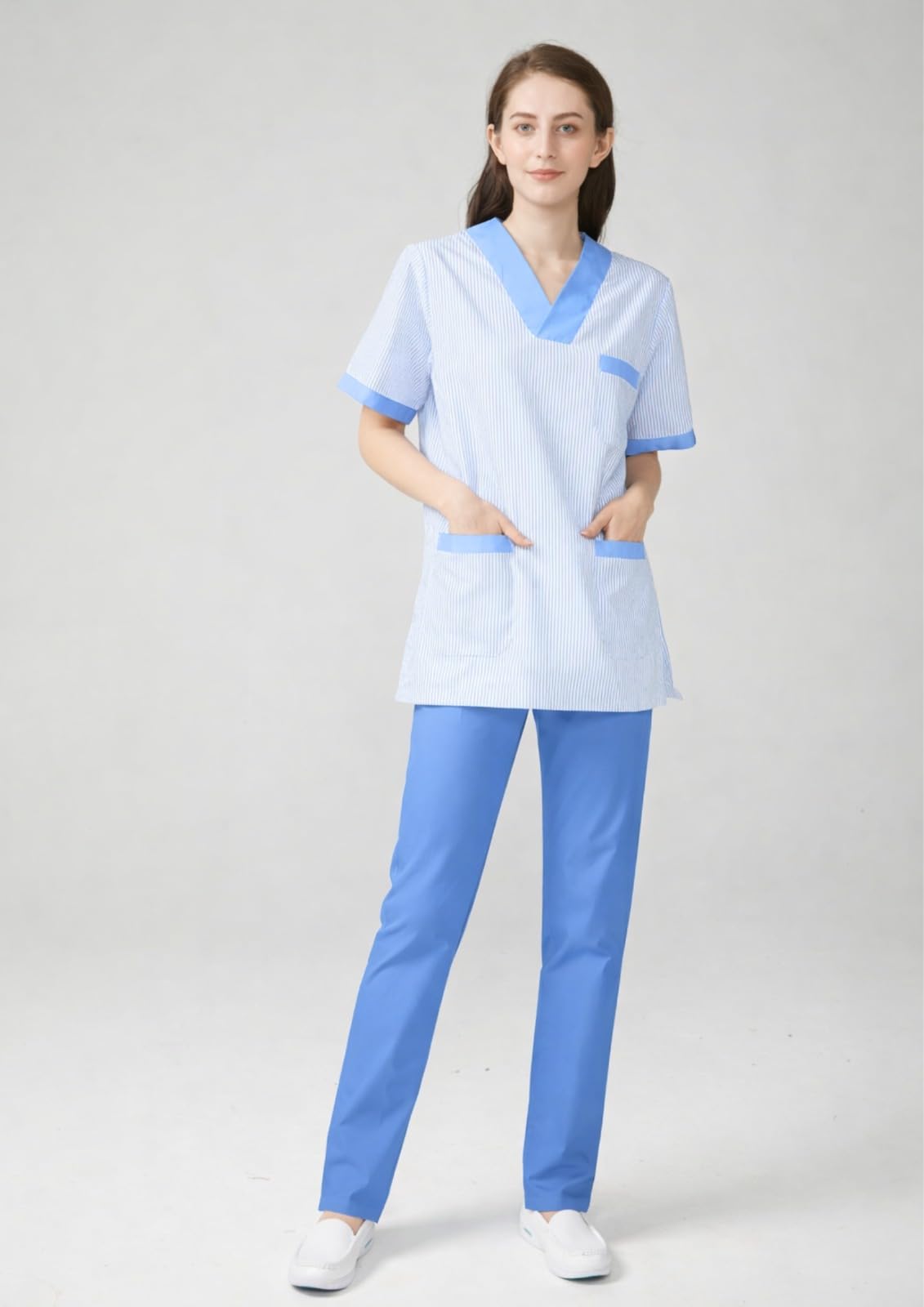 Victory Camisa Sanitario Unisex Raya Profesional Transpirable Con Elastico T817