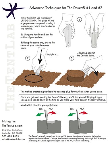TheTentLab New Improved Deuce(R) Ultralight Backpacking Potty Trowel - Now in 3 Sizes - Thumbnail 3