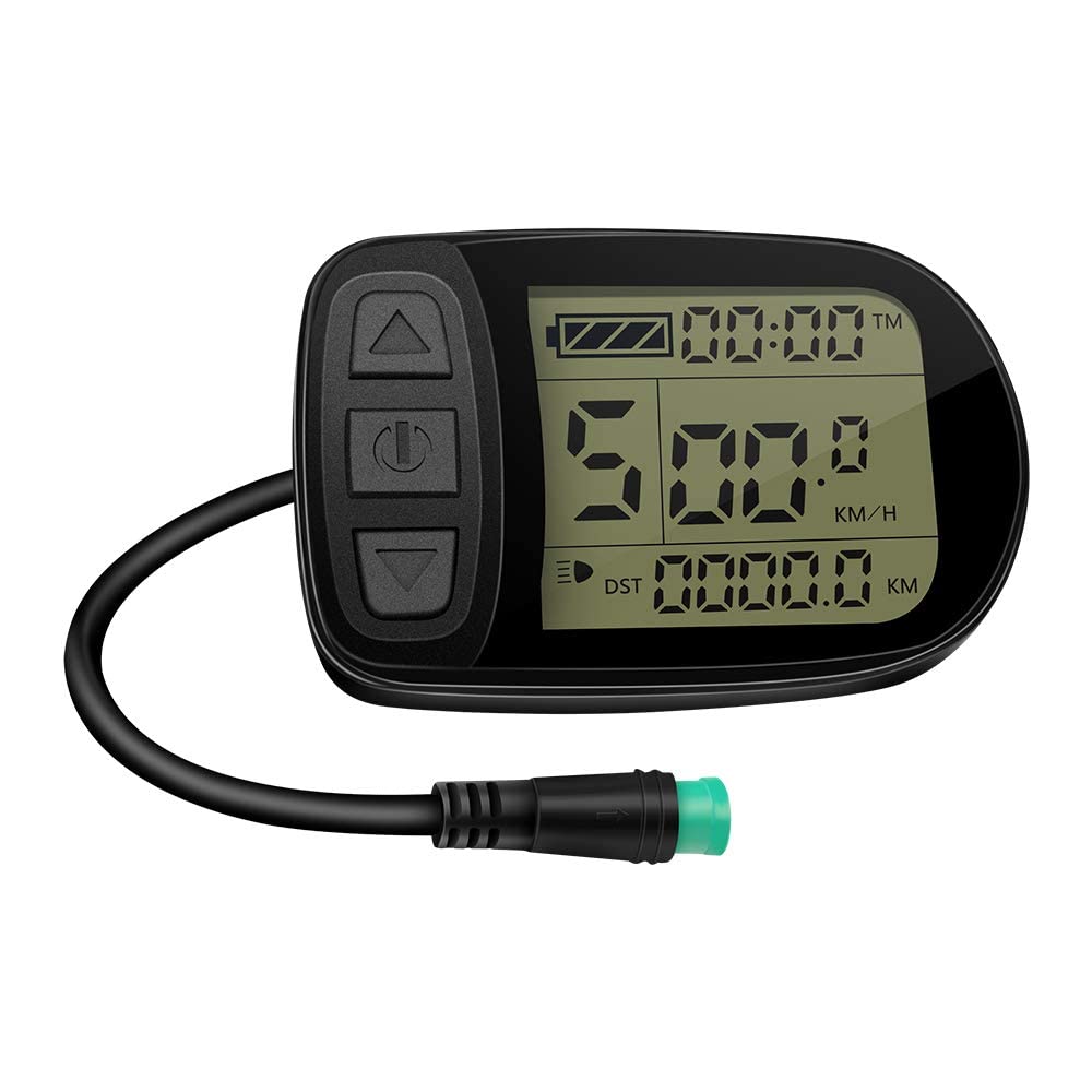 Display KT-LCD5, Impermeabile, Computer Di Bordo, Tachimetro, Display Lcd, Illuminato, Multifunzionale, Spina Julet A 5 Poli, E-Bike, Bici Elettrica, 24V/36V/48V