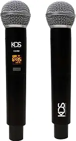Microfone sem fio Duplo Profissional Kadosh KDS-W392M