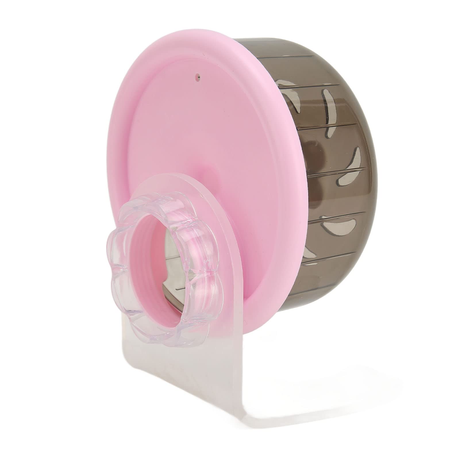 Fabul Rueda de Ejercicio para Hámster, Ruedas Giratorias para Hámster de Envoltura Completa, Diseño de Perilla Trasera Silenciosa con Soporte para Osos Dorados Juveniles