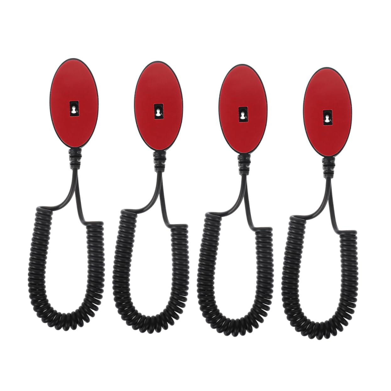 VILLCASE 4Pcs Phone Model Tether Retractable Lost Cable with Adhesive Hook for Security of Tablets Gaming Controllers and Remotes Durable Spring Holder for Everyday Use