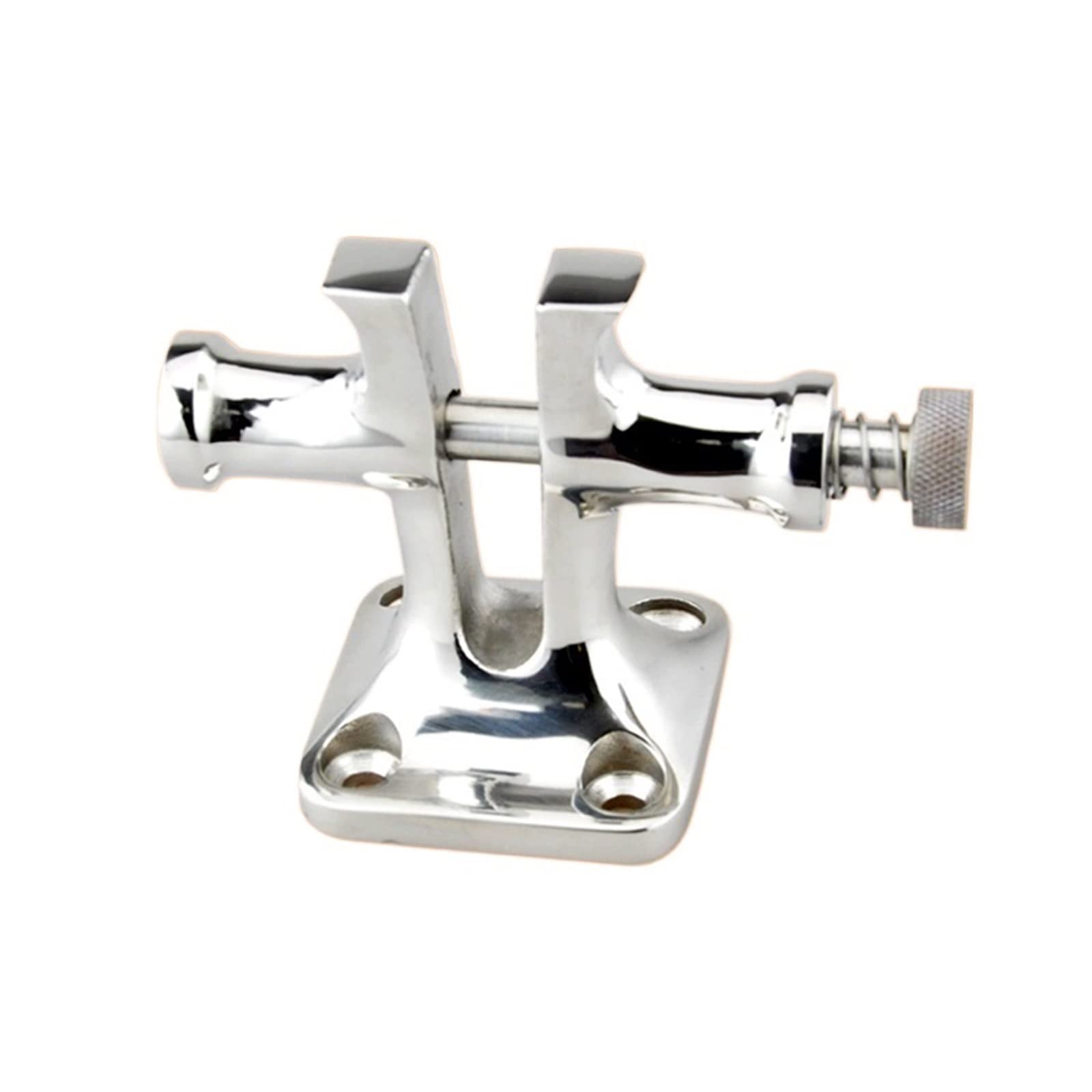 Marine with Spring Solid Single Cross Cable Pile Bollard Sheep Horn Stainless Steel Hardware Accessories Yacht Fishing Boat