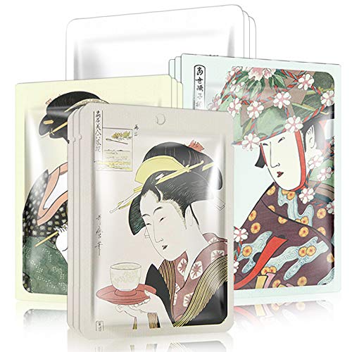 MITOMO 日本製 [個別包装JP UKIYOEトライアルセット12枚] 美容フェイスマスク/タイプF12枚/自分にご褒美-お肌に潤いを与えます/スキンケア 潤いマスクパック【TKJP00512-06-012】のサムネイル