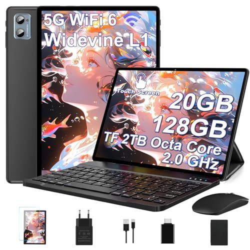 DEERTiME Tablet 10 Pulgadas Android 14 con 20GB RAM+128GB ROM/TF Ampliable a 2TB, Octa Core, 5G WiFi...