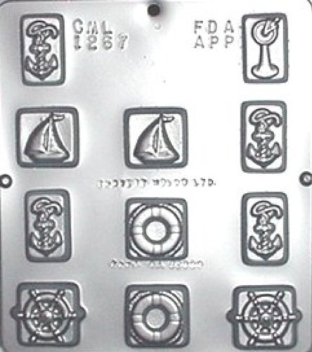 Sailing Assortment Sail Boat Chocolate Candy Mold 1267